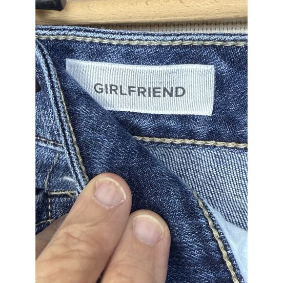 TORRID Distressed Hem Girlfriend Denim Jeans Plus Size 18R Cropped Preppy - Picture 7 of 16